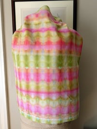 Image 6 of Pink and Green - Ice Dyed Bandana - Free Shipping