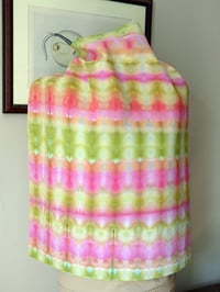 Image 7 of Pink and Green - Ice Dyed Bandana - Free Shipping