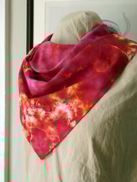 Image 3 of Red Geode - Ice Dyed Bandana - Free Shipping