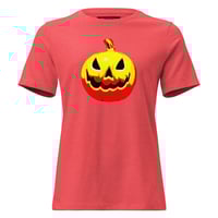 Image 14 of Women's Relaxed T-Shirt - Jack O Lantern Vintage Red-Yellow