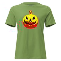 Image 13 of Women's Relaxed T-Shirt - Jack O Lantern Vintage Red-Yellow