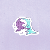 Crow + Otter Sticker