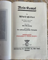 Image 1 of Inter-War (Nazi Germany) 1936 Anniversary Edition of Adolf Hitler's Mein Kampf