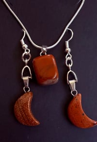 Sacral Chakra Pendant & Earring Set- Emotions, Creativity & Pleasure