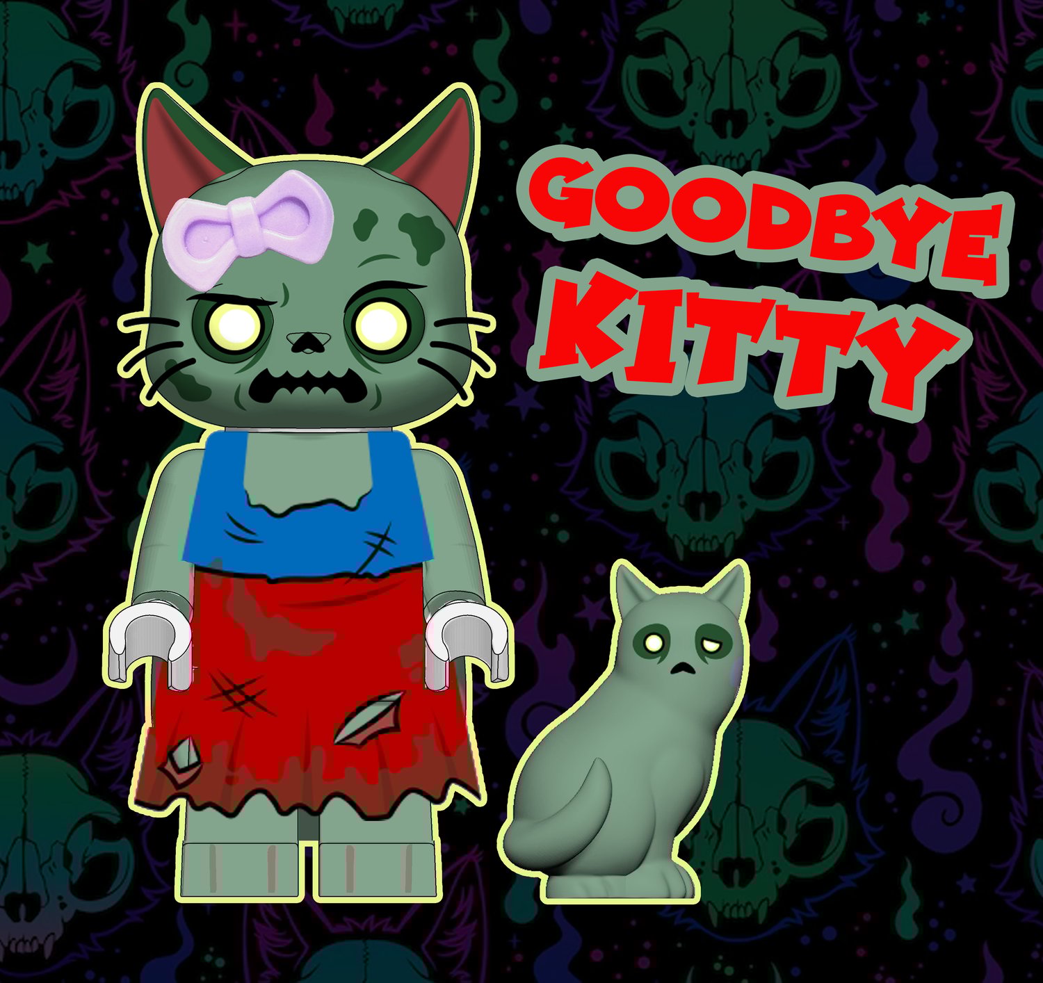 GOODBYE Kitty DELUXE Minifig x 5