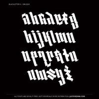 Image 3 of Blackletter II (2 styles) - Custom Font by Justified Ink