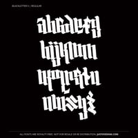 Image 2 of Blackletter II (2 styles) - Custom Font by Justified Ink