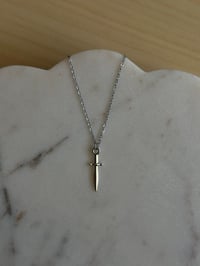 Image 1 of Dagger Necklace (Silver)