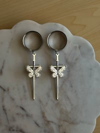 Image 1 of Ophelia Butterfly Swords (Silver)