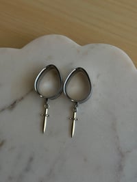 Image 2 of Dagger Dangles (Silver)