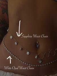 Image 5 of White Opal Waist Chain (Gold or Silver)