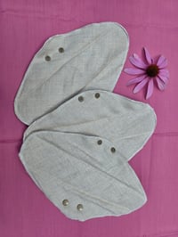 Image 2 of Undyed Flax Linen Regular Pads- Stash Booster