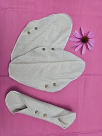 Image 1 of Undyed Flax Linen Regular Pads- Stash Booster