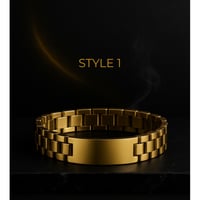 Image 4 of Men’s Gold-Plated Stainless Steel Bracelets