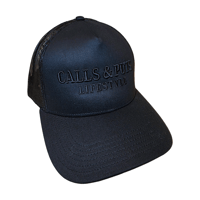 Image 2 of CALLS & PUTS LIFESTYLE CAP - TRIPLE BLACK