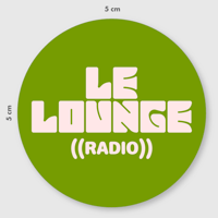 5x stickers - LE LOUNGE ((RADIO))