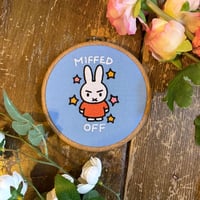 Image 2 of Miffed Off Embroidery Hoop (Two options)