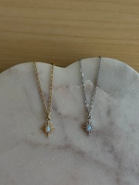 Fire Opal Starburst Necklace (Choose Your Color)