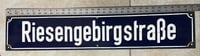 Image 5 of Vintage (ca. 1950s) German (Enamel) Street Sign - "Riesengebirgstraße"