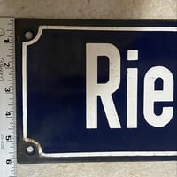 Image 6 of Vintage (ca. 1950s) German (Enamel) Street Sign - "Riesengebirgstraße"