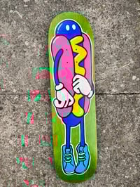 Image 3 of Hot Dog hand painted skate deck