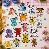 Image 1 of Cartoon Dogs Vinyl Stickers