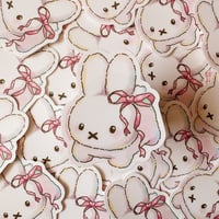 Image 2 of Coquette Miffy Vinyl Sticker