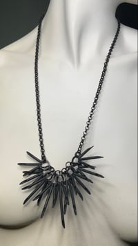 Image 2 of BLACK URCHIN | Black on Black Necklace on black chain V.1