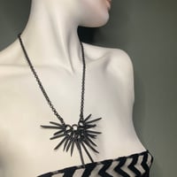 Image 1 of BLACK URCHIN | Black on Black Necklace on black chain V.1