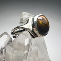 Image 3 of Fire Agate and Sterling Silver Ring