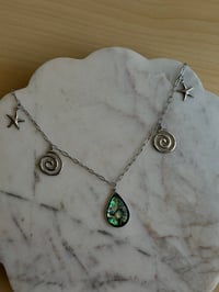 Image 1 of Livi Abalone Steel Waist Chain (Silver)