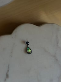 Image 1 of Abalone Belly Ring (Silver)