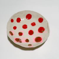 Image 1 of red polka dot catch all
