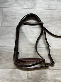 Image 1 of Brown Monocrown Bridle – Fancy Stitch – Full Size