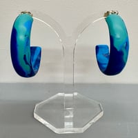 Image 1 of NEW! blue INK hoops