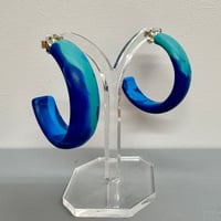 Image 2 of NEW! blue INK hoops