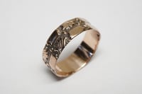 Image 3 of Antique Victorian 10k Rose Gold Pattern Band