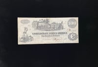 Image 1 of Confederate States of America (1862) $100 (T39) Banknote - Authentic