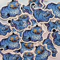 Image 3 of Blue Tiger Vinyl Stickers