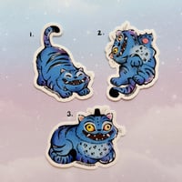 Image 2 of Blue Tiger Vinyl Stickers