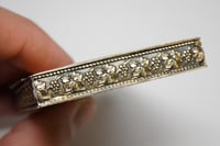 Image 2 of Antique Sterling Silver, Guilloché Enamel Hinged Box