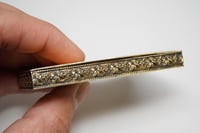 Image 3 of Antique Sterling Silver, Guilloché Enamel Hinged Box