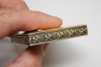 Image 4 of Antique Sterling Silver, Guilloché Enamel Hinged Box