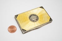 Image 5 of Antique Sterling Silver, Guilloché Enamel Hinged Box