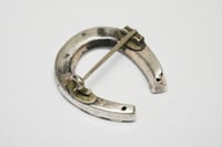 Image 6 of Antique Victorian Silver Lucky Horseshoe Brooch or Hat Pin