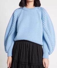 Image 1 of Aje Blouson Knit Sweater Chunky Jumper Crew Neck Autumn Winter Size M