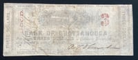 Image 2 of Confederate States of America (1863) $3 Banknote Issued by the Bank of Chattanooga