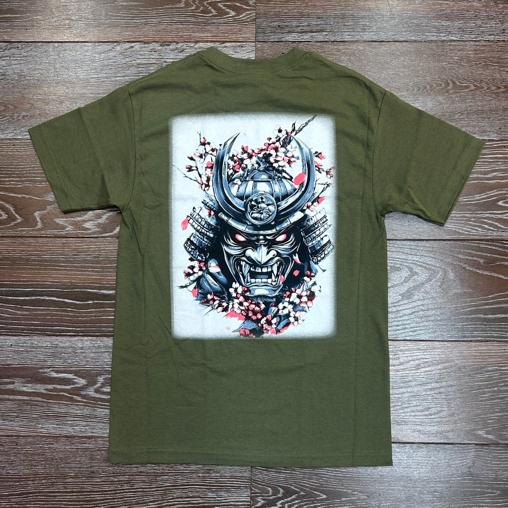 Image of Mamoru Blossom Olive Men's T-shirt 