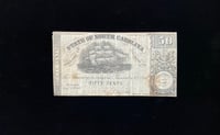 Image 1 of Confederate States of America (1862) 50-Cent Banknote Issued by the State of North Carolina