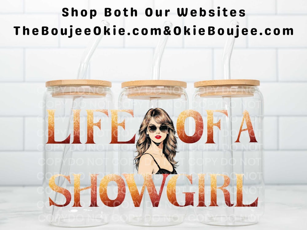 Image of Life Of A Showgirl Uv Dtf Cup Wrap Taylor W0847